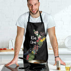 Kia Ora New Zealand Floral Apron Black - Aussie Hoodie