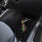 Kia Ora New Zealand Floral Personalized Car Mats Black - Aussie Hoodie