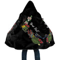 Kia Ora New Zealand Floral Personalized Cloak Black - Aussie Hoodie