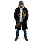 Kia Ora New Zealand Floral Personalized Cloak Black - Aussie Hoodie