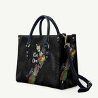 Kia Ora New Zealand Floral Leather Bag Black - Aussie Hoodie