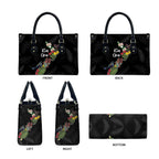 Kia Ora New Zealand Floral Leather Bag Black - Aussie Hoodie