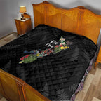 Kia Ora New Zealand Floral Quilt Black - Aussie Hoodie