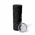 Kia Ora New Zealand Floral Skinny Tumbler Black - Aussie Hoodie