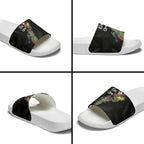 Kia Ora New Zealand Floral Slide Sandals Black - Aussie Hoodie