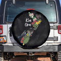 Kia Ora New Zealand Floral Spare Tire Cover Black - Aussie Hoodie