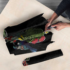 Kia Ora New Zealand Floral Umbrella Black - Aussie Hoodie