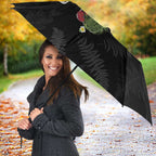Kia Ora New Zealand Floral Umbrella Black - Aussie Hoodie