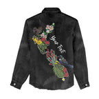 Kia Ora New Zealand Floral Personalized Women Casual Shirt Black - Aussie Hoodie