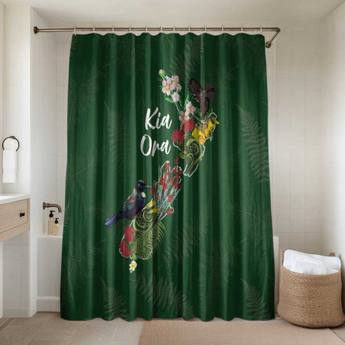 Kia Ora New Zealand Floral Bathroom Set Sage Green - Aussie Hoodie