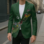 Kia Ora New Zealand Floral Personalized Blazer Sage Green - Aussie Hoodie