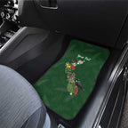 Kia Ora New Zealand Floral Personalized Car Mats Sage Green - Aussie Hoodie
