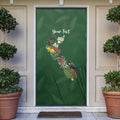 Kia Ora New Zealand Floral Personalized Door Cover Sage Green - Aussie Hoodie