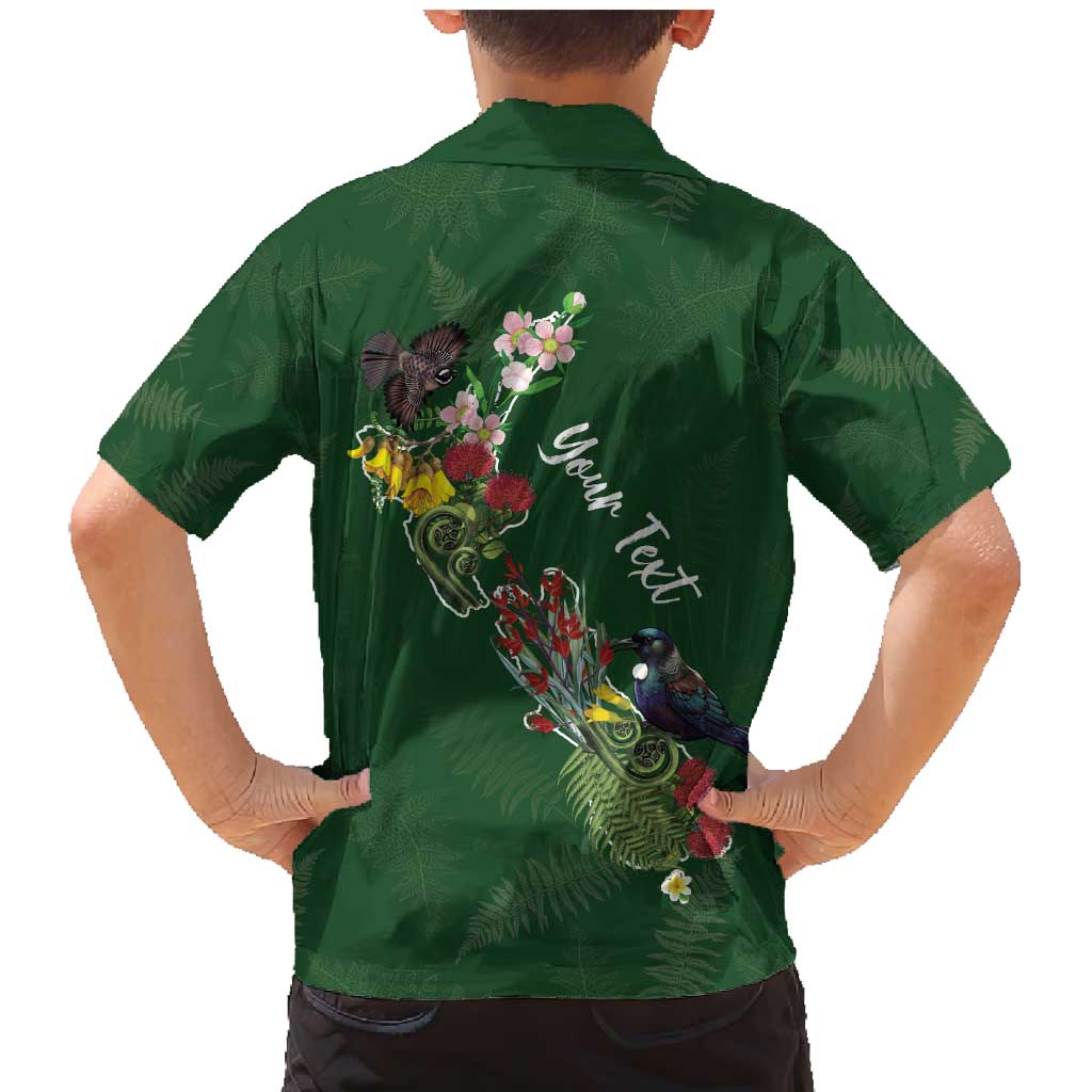 Kia Ora New Zealand Floral Personalized Family Matching Mermaid Dress and Hawaiian Shirt Sage Green - Aussie Hoodie