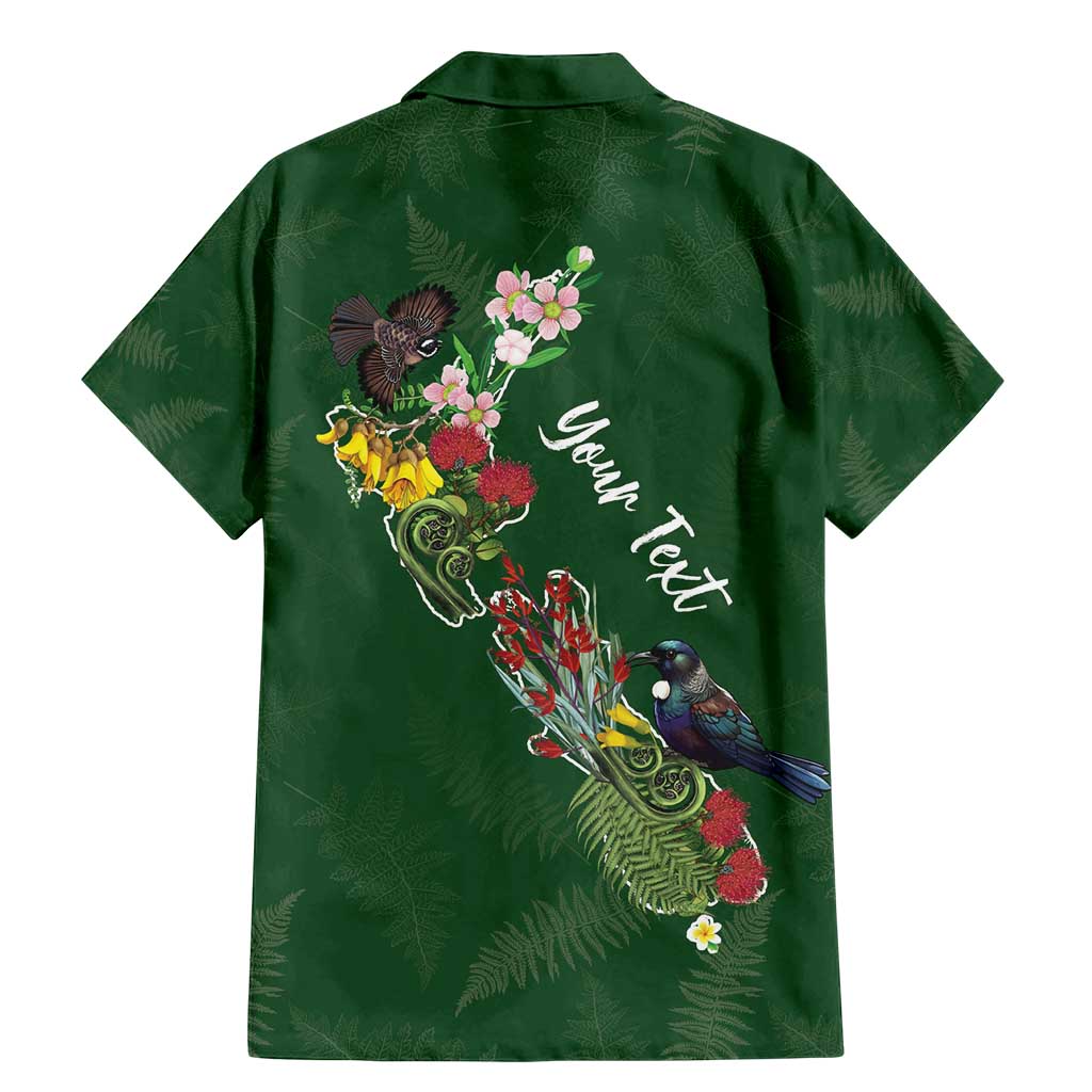 Kia Ora New Zealand Floral Personalized Family Matching Mermaid Dress and Hawaiian Shirt Sage Green - Aussie Hoodie
