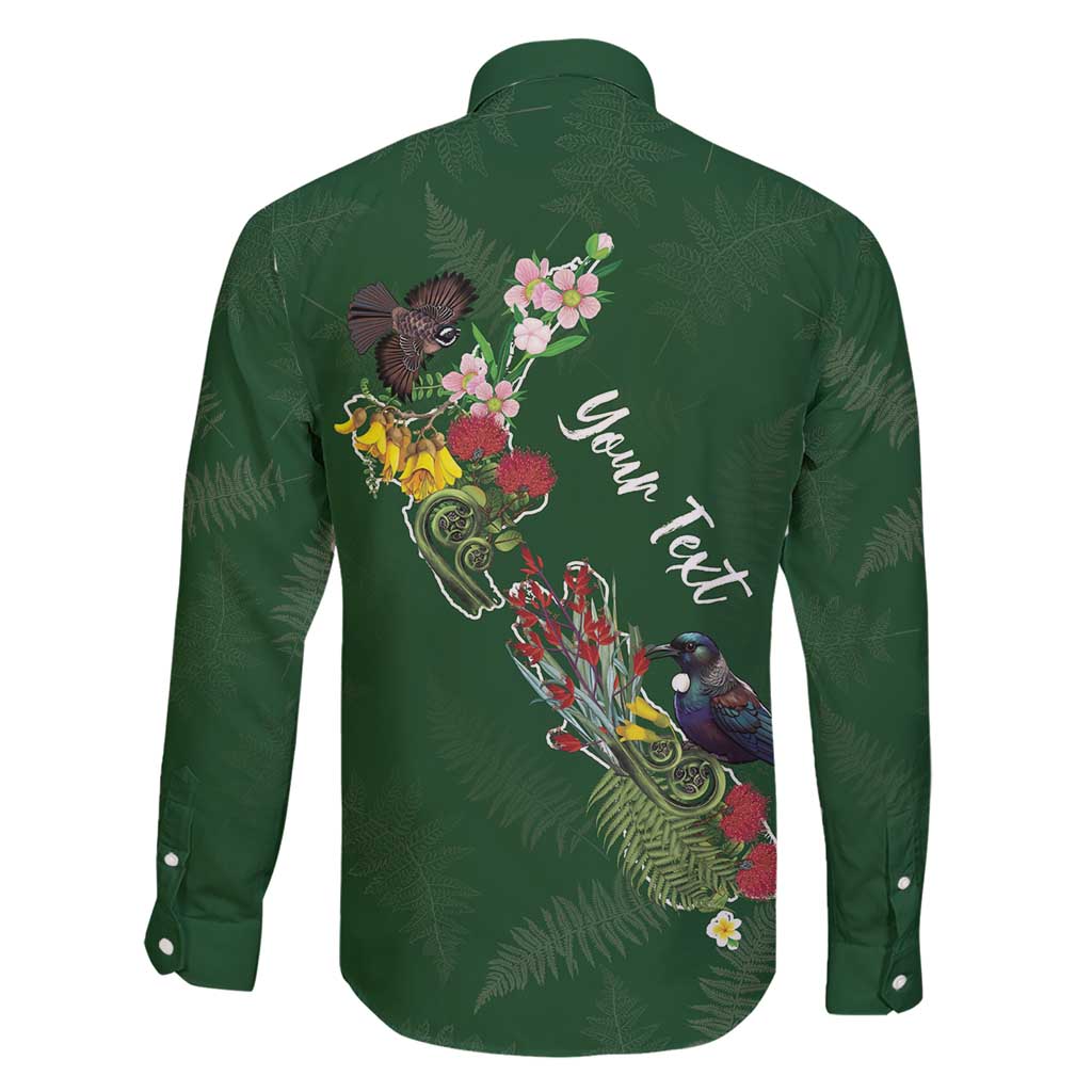 Kia Ora New Zealand Floral Personalized Family Matching Short Sleeve Bodycon Dress and Hawaiian Shirt Sage Green - Aussie Hoodie
