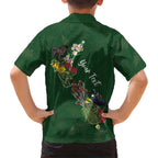 Kia Ora New Zealand Floral Personalized Family Matching Summer Maxi Dress and Hawaiian Shirt Sage Green - Aussie Hoodie