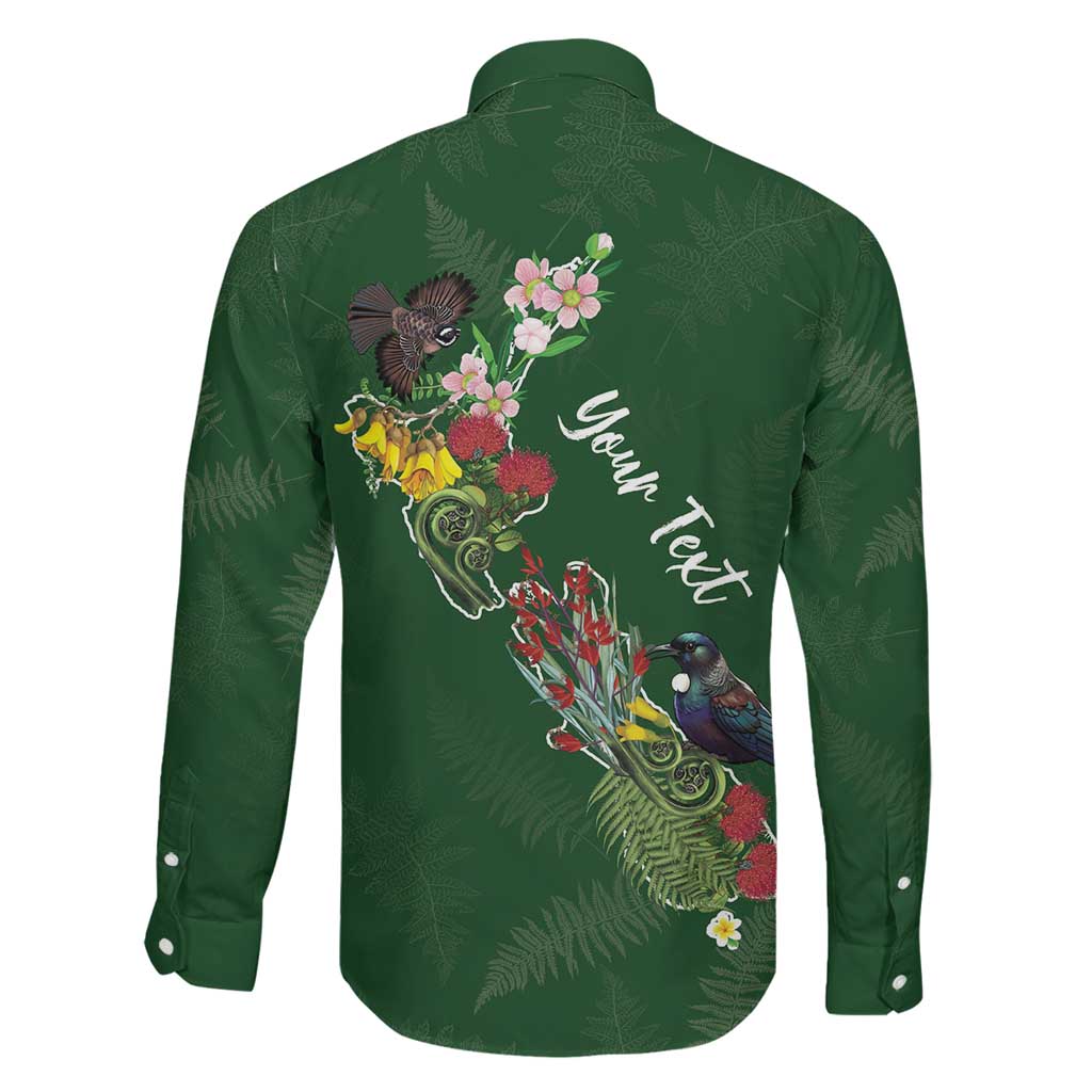 Kia Ora New Zealand Floral Personalized Family Matching Summer Maxi Dress and Hawaiian Shirt Sage Green - Aussie Hoodie