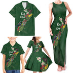 Kia Ora New Zealand Floral Personalized Family Matching Tank Maxi Dress and Hawaiian Shirt Sage Green - Aussie Hoodie