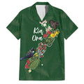 Kia Ora New Zealand Floral Personalized Family Matching Tank Maxi Dress and Hawaiian Shirt Sage Green - Aussie Hoodie