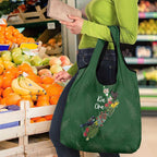 Kia Ora New Zealand Floral Grocery Bag Sage Green - Aussie Hoodie