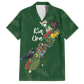 Kia Ora New Zealand Floral Personalized Hawaiian Shirt Sage Green - Aussie Hoodie