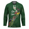 Kia Ora New Zealand Floral Personalized Hockey Jersey Sage Green - Aussie Hoodie