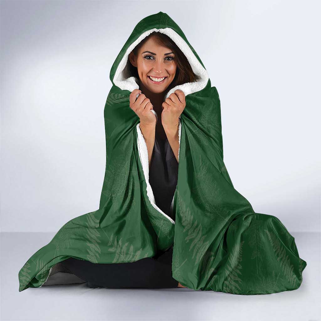 Kia Ora New Zealand Floral Hooded Blanket Sage Green - Aussie Hoodie
