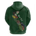 Kia Ora New Zealand Floral Personalized Hoodie Sage Green - Aussie Hoodie
