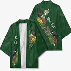 Kia Ora New Zealand Floral Personalized Kimono Sage Green - Aussie Hoodie
