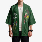 Kia Ora New Zealand Floral Personalized Kimono Sage Green - Aussie Hoodie