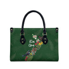 Kia Ora New Zealand Floral Leather Bag Sage Green - Aussie Hoodie