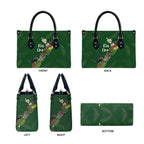 Kia Ora New Zealand Floral Leather Bag Sage Green - Aussie Hoodie