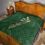 Kia Ora New Zealand Floral Quilt Sage Green - Aussie Hoodie