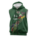 Kia Ora New Zealand Floral Personalized Sleeveless Zip Hoodie Sage Green LT7