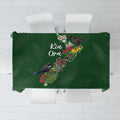 Kia Ora New Zealand Floral Tablecloth Sage Green - Aussie Hoodie