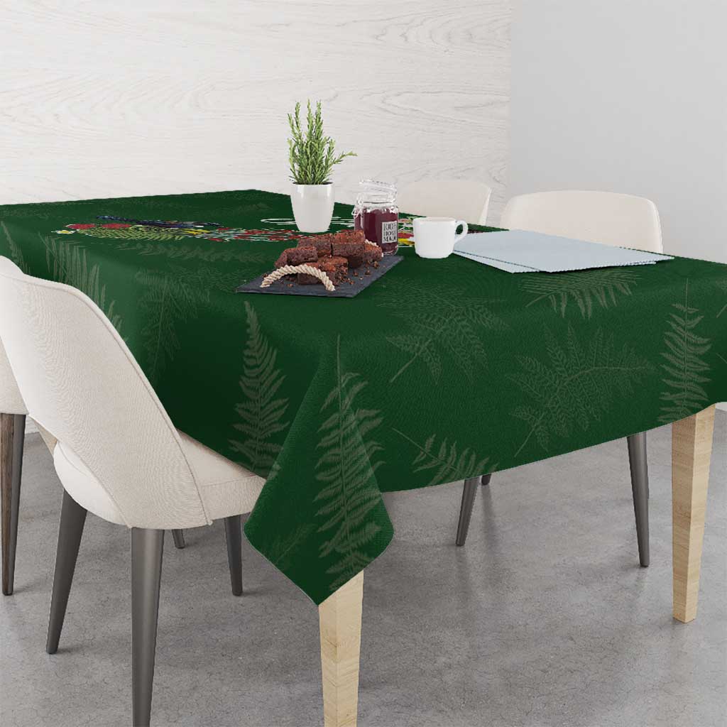 Kia Ora New Zealand Floral Tablecloth Sage Green - Aussie Hoodie