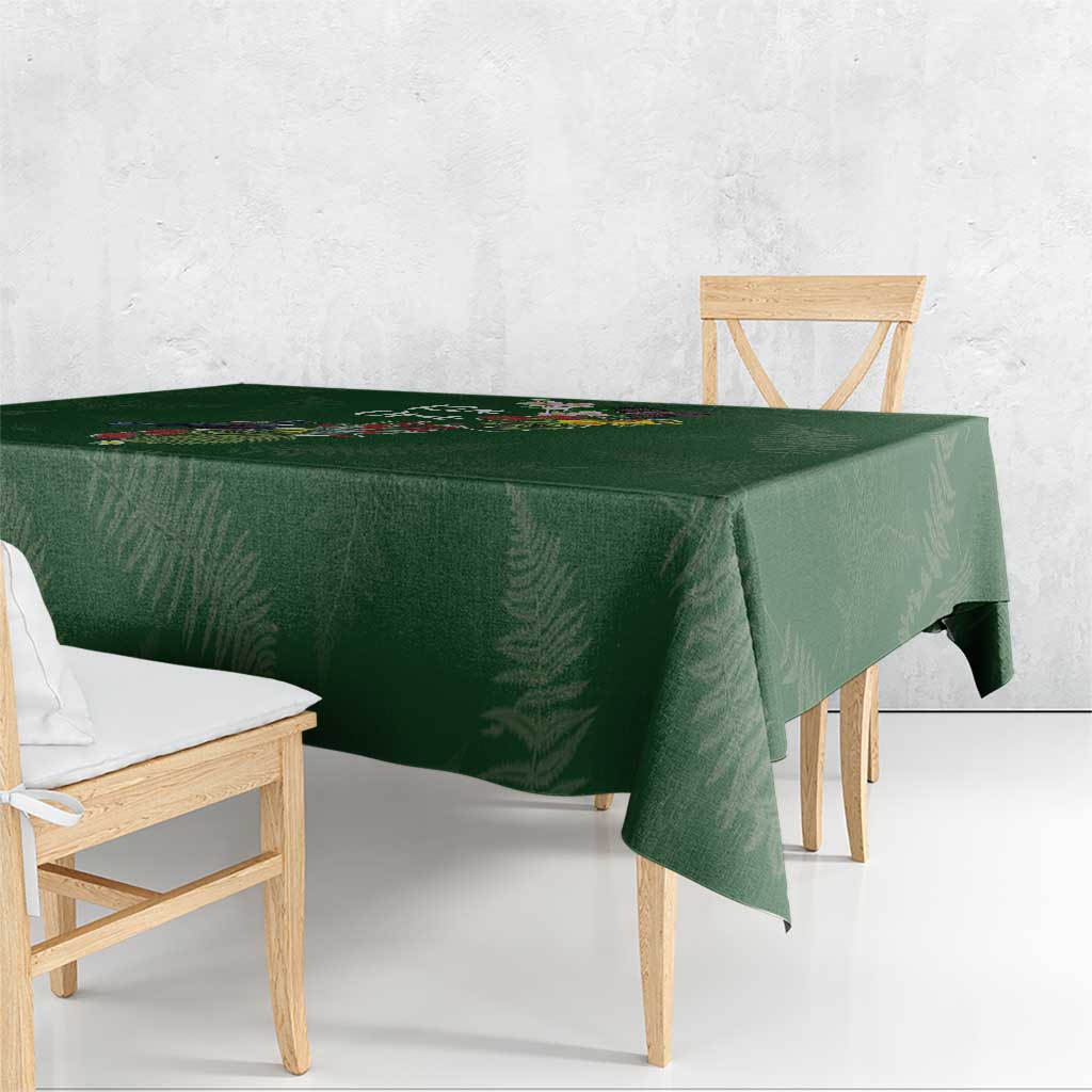Kia Ora New Zealand Floral Tablecloth Sage Green - Aussie Hoodie