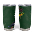 Kia Ora New Zealand Floral Tumbler Cup Sage Green - Aussie Hoodie