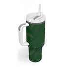 Kia Ora New Zealand Floral Tumbler With Handle Sage Green - Aussie Hoodie