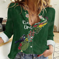 Kia Ora New Zealand Floral Personalized Women Casual Shirt Sage Green - Aussie Hoodie
