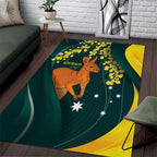 Australia Day Area Rug Kangaroo National Color