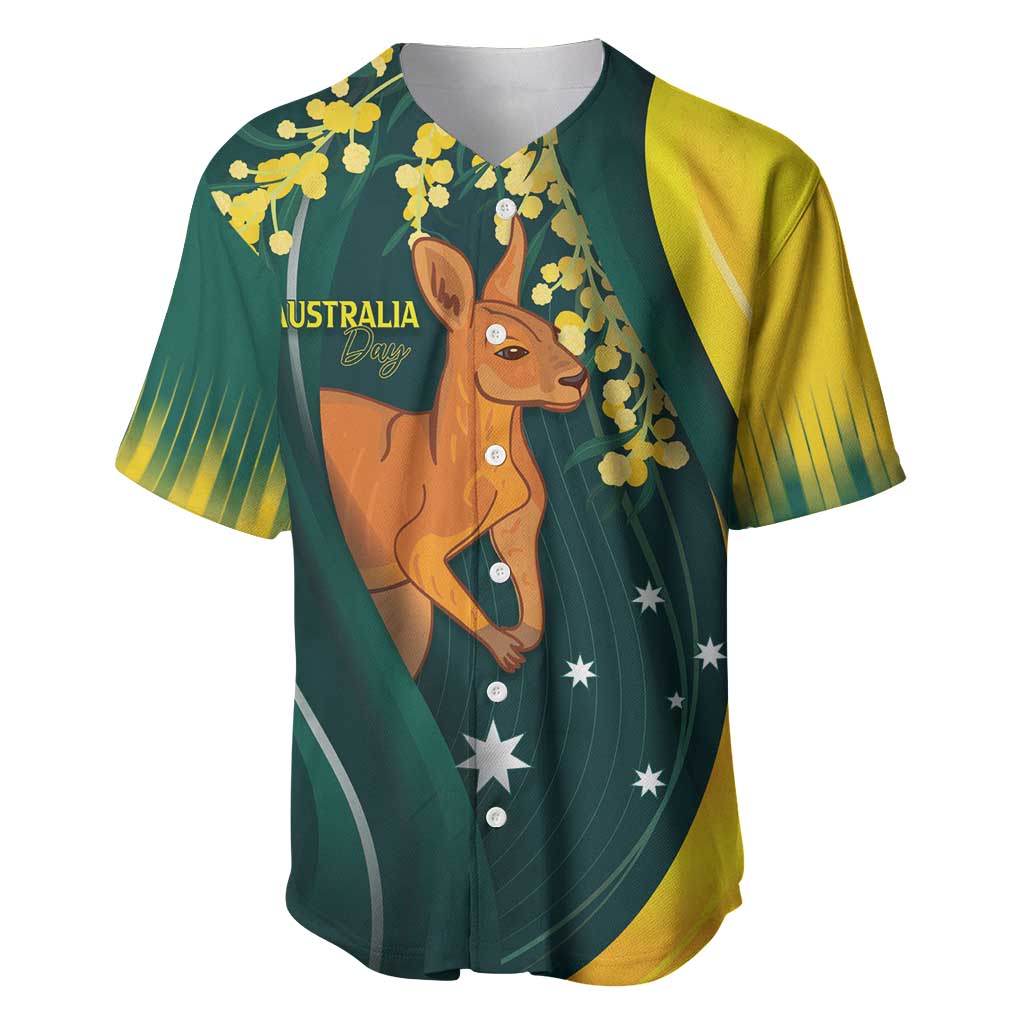 Australia Day Baseball Jersey Kangaroo National Color
