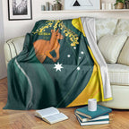 Australia Day Blanket Kangaroo National Color