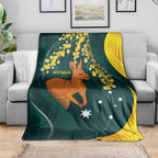 Australia Day Blanket Kangaroo National Color