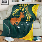 Australia Day Blanket Kangaroo National Color