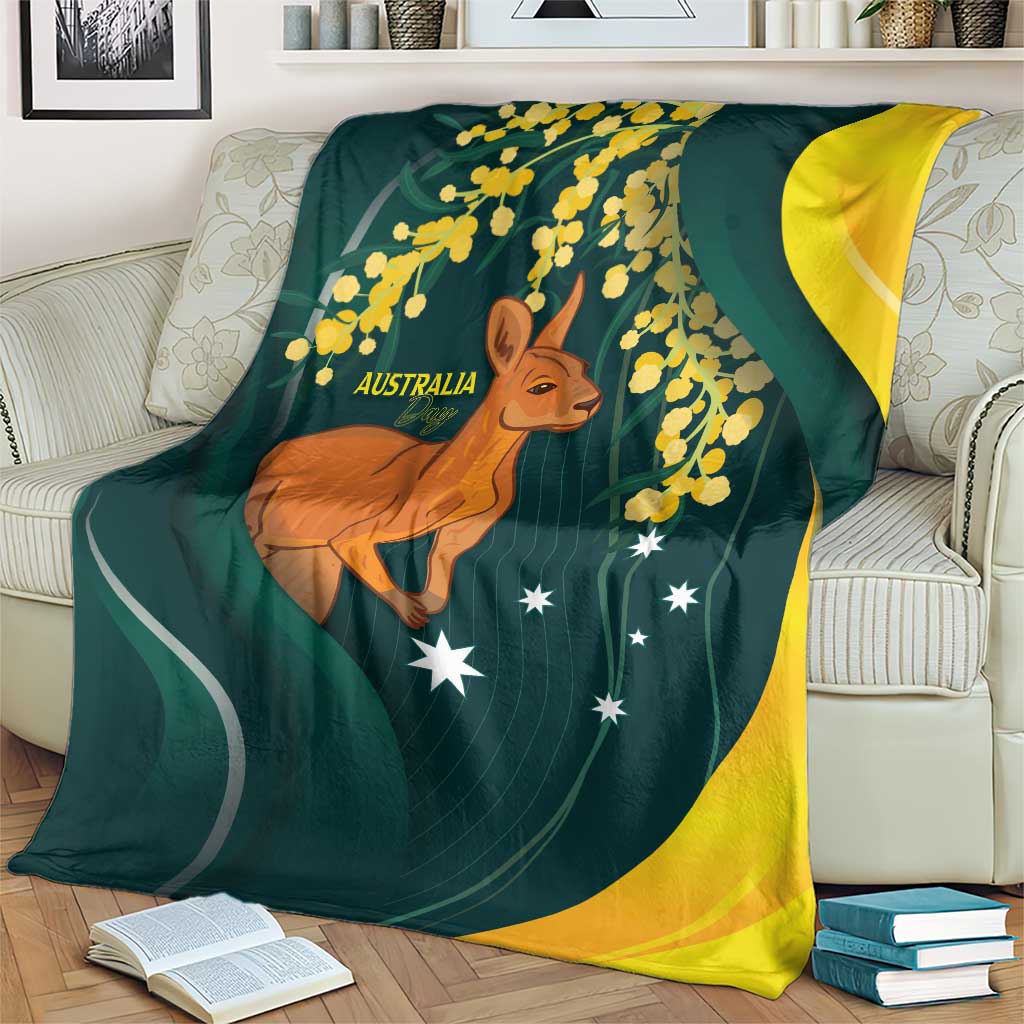 Australia Day Blanket Kangaroo National Color