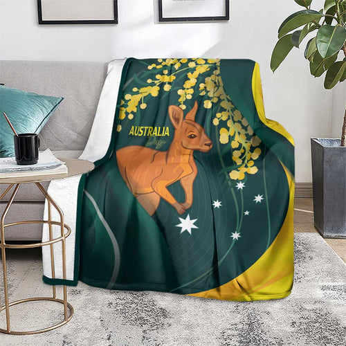 Australia Day Blanket Kangaroo National Color