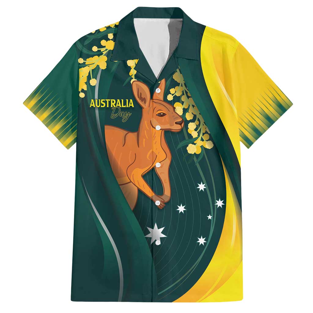 Australia Day Hawaiian Shirt Kangaroo National Color