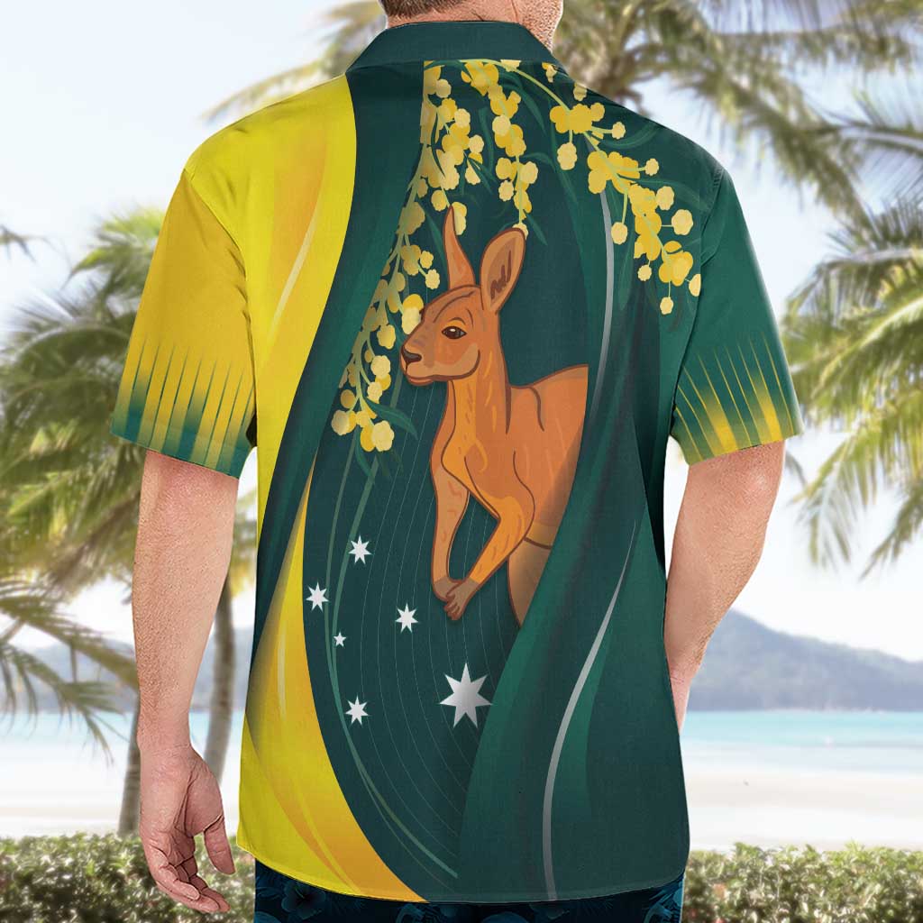 Australia Day Hawaiian Shirt Kangaroo National Color